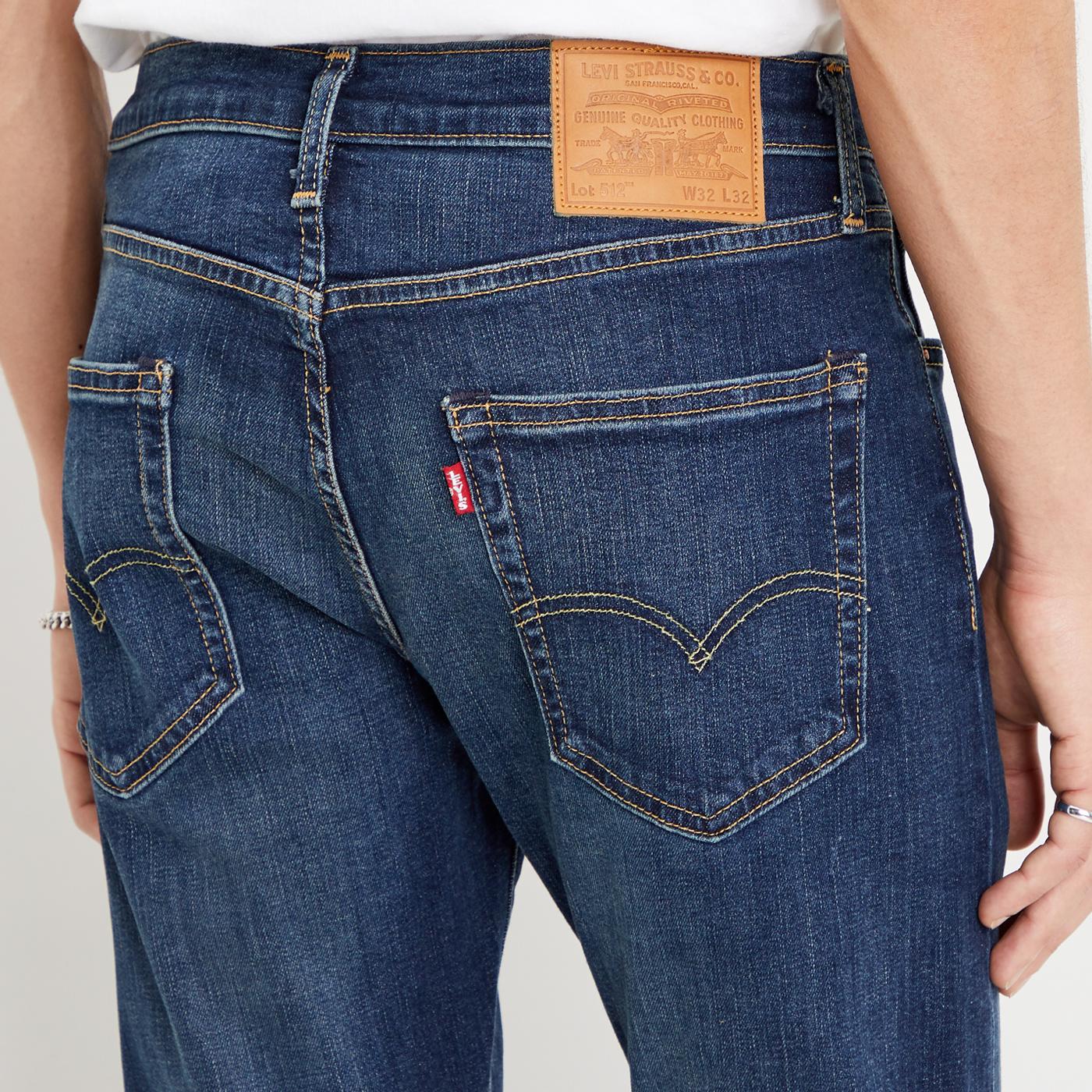 LEVI'S 512 Slim Taper Mod Denim Jeans in Brimstone Adv