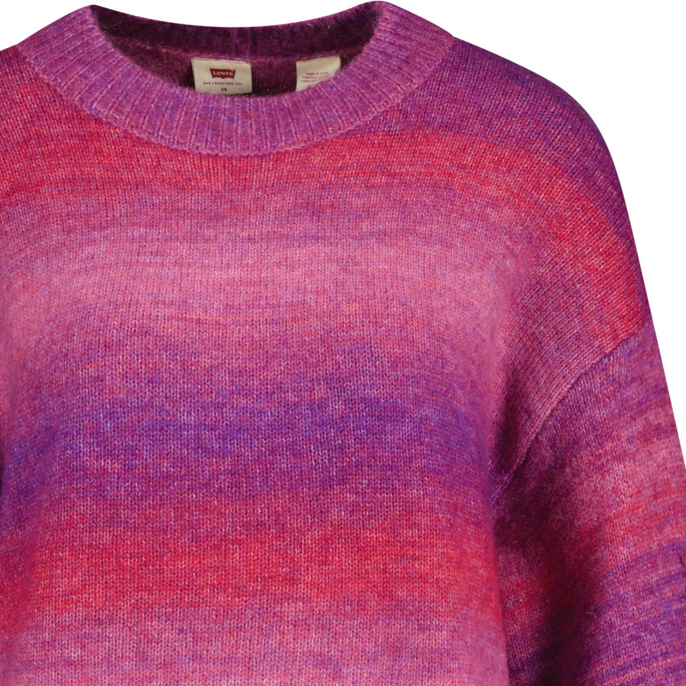 Levi's® Retro '80s Cloud Crew Neck Sweater in Pretty In Pink