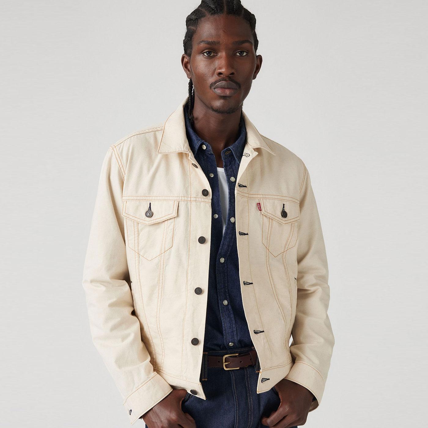 Levi's Linen Original Men's Trucker Jacket Longing For Summer