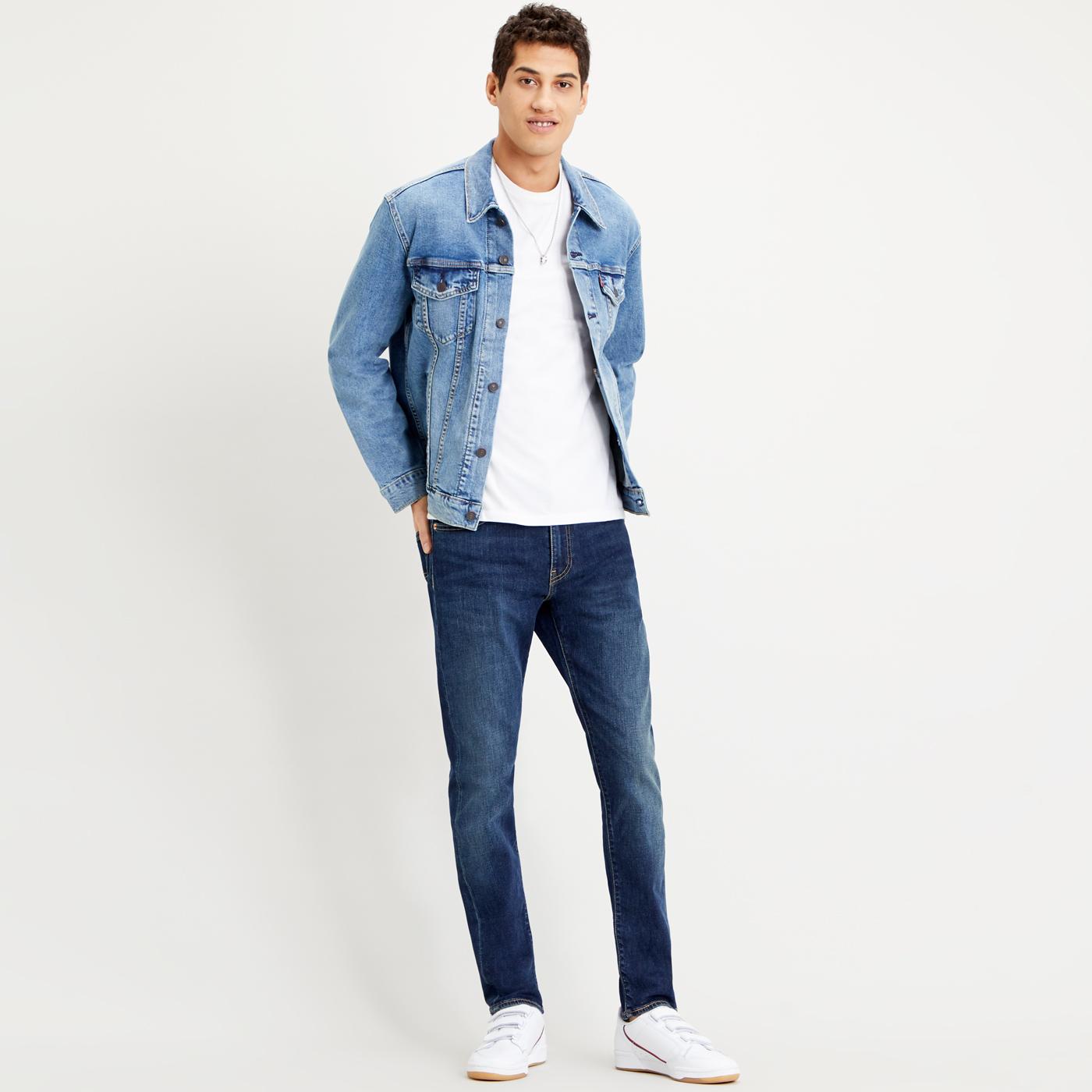 LEVI'S Men's Retro Mod Denim Western Trucker Jacket in Triad