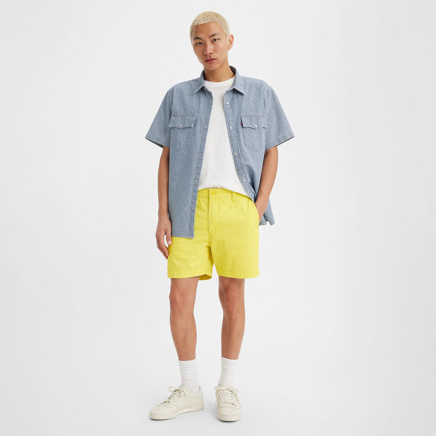 Levi's Retro 50s XX Authentic Chino Shorts in Green Sheen Twill