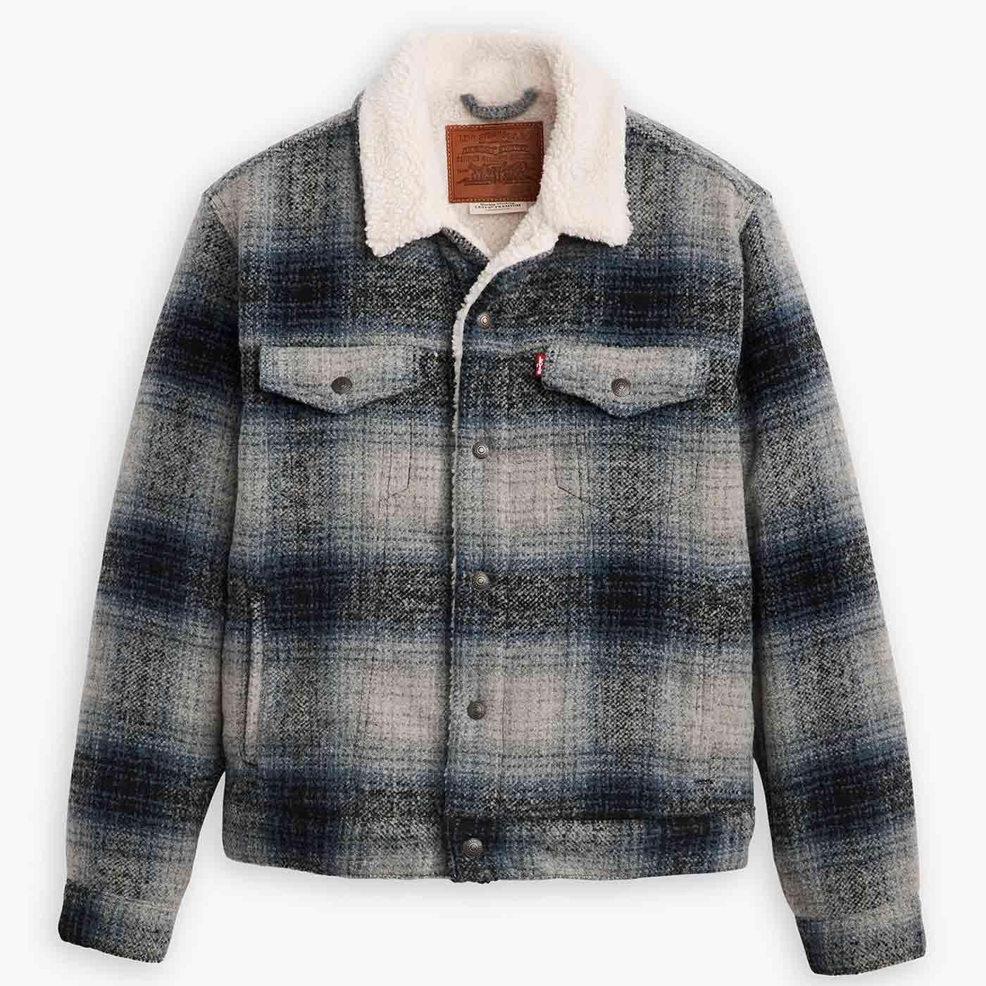 Levi's® Type III Plaid Sherpa Trucker Jacket G