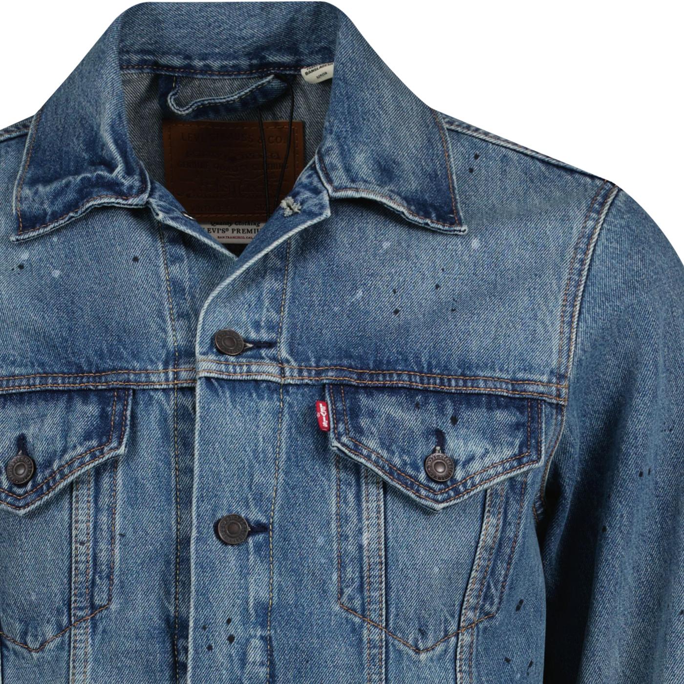 Levis fitted denim outlet jacket