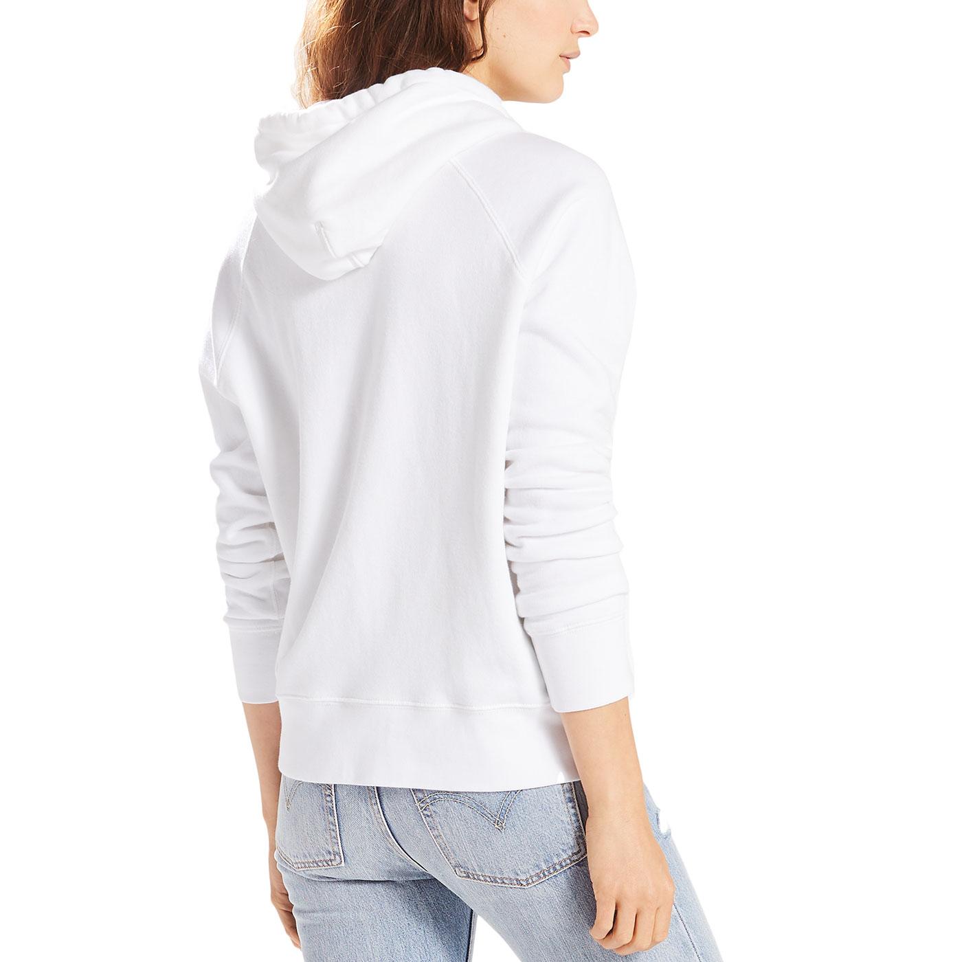 levi white hoodie women's