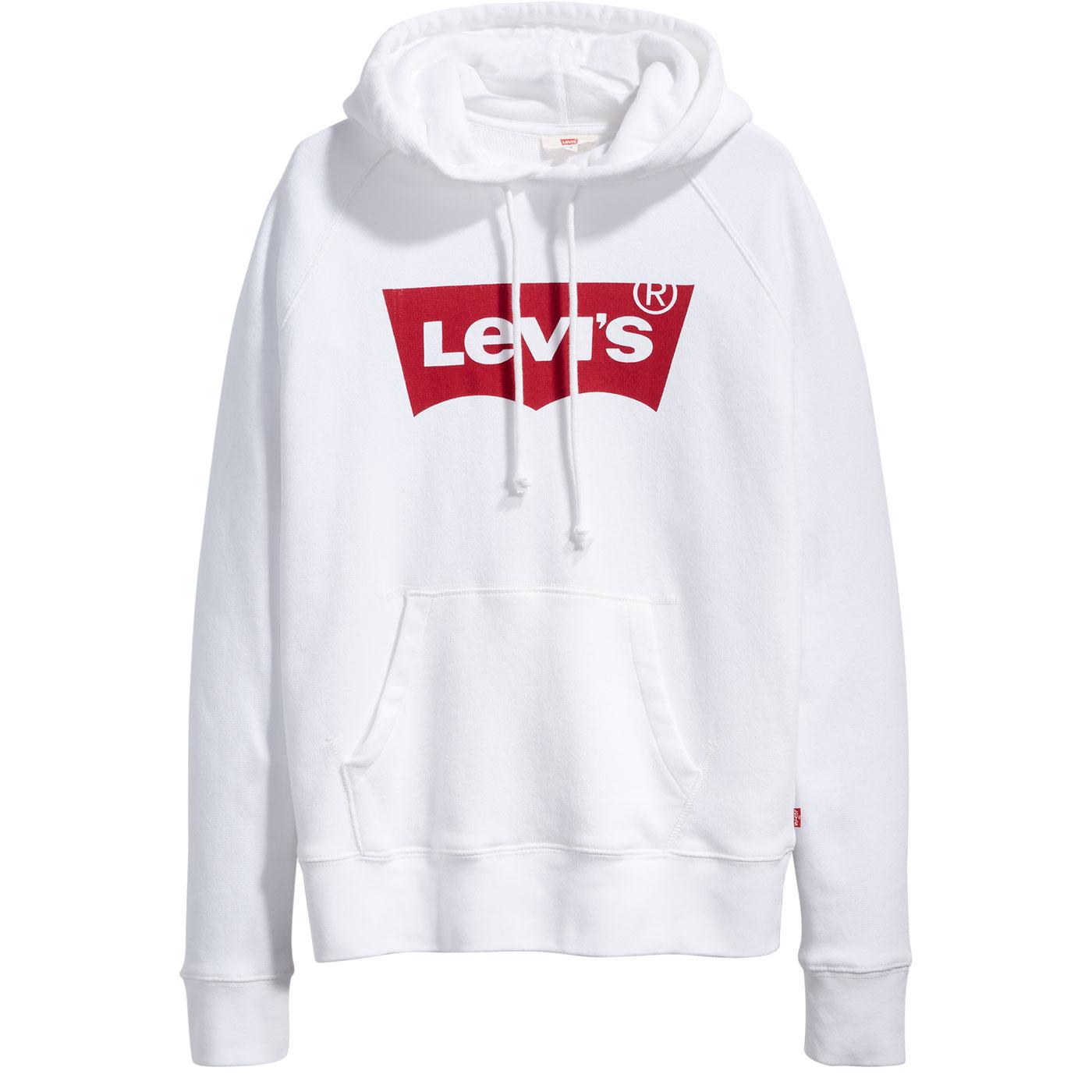 levi white hoodie women's