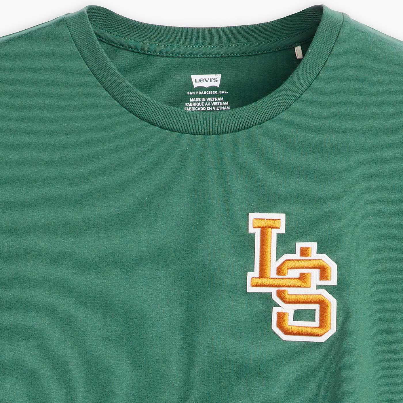 Levi's® Retro Women's LS Monogram Perfect Tee Bistro Green Levi's® Retro Women's LS Monogram Perfect Tee Bistro Green