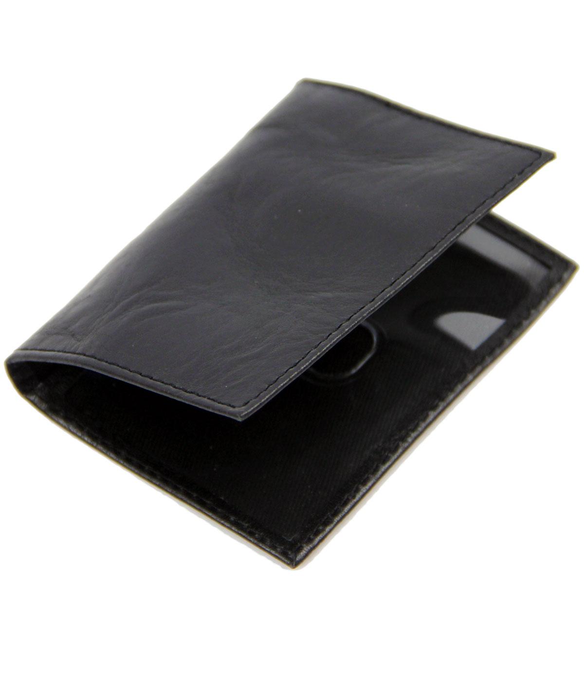 Levi's® Bifold Leather Wallet with Detachable Card Holder Black