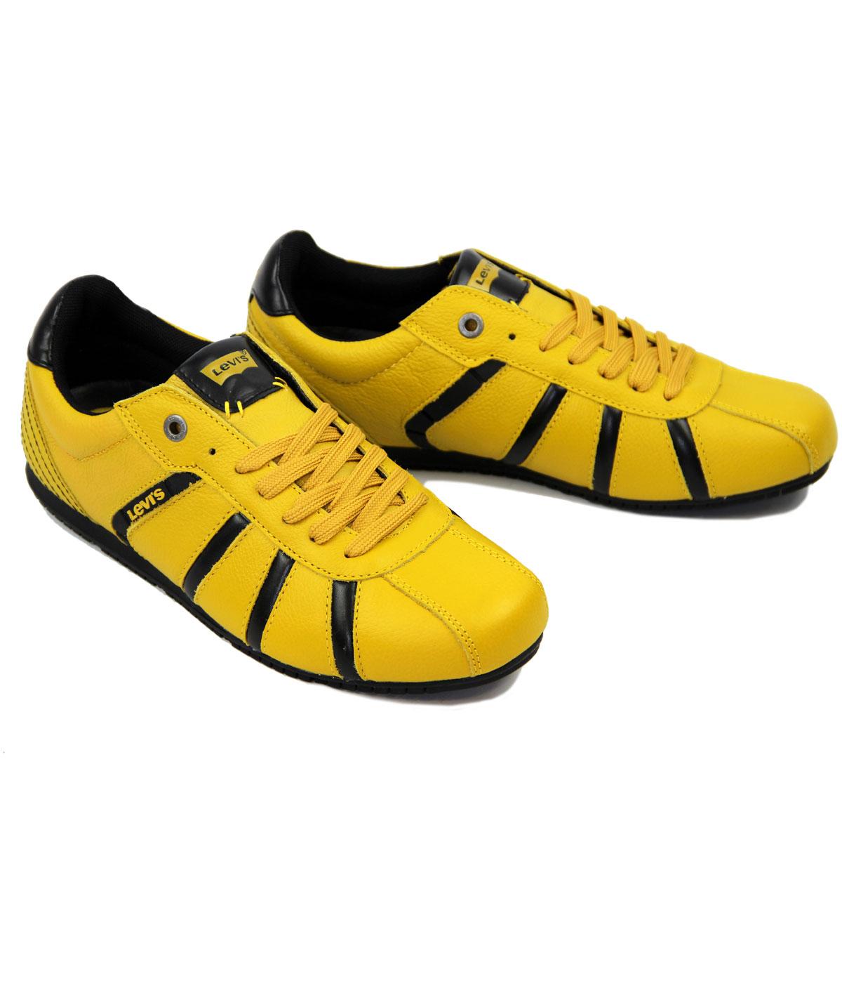 yellow levi shoes