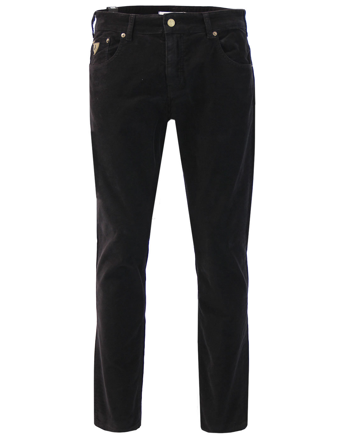 Sierra LOIS Mod Casuals Needle Cord Trousers BLACK
