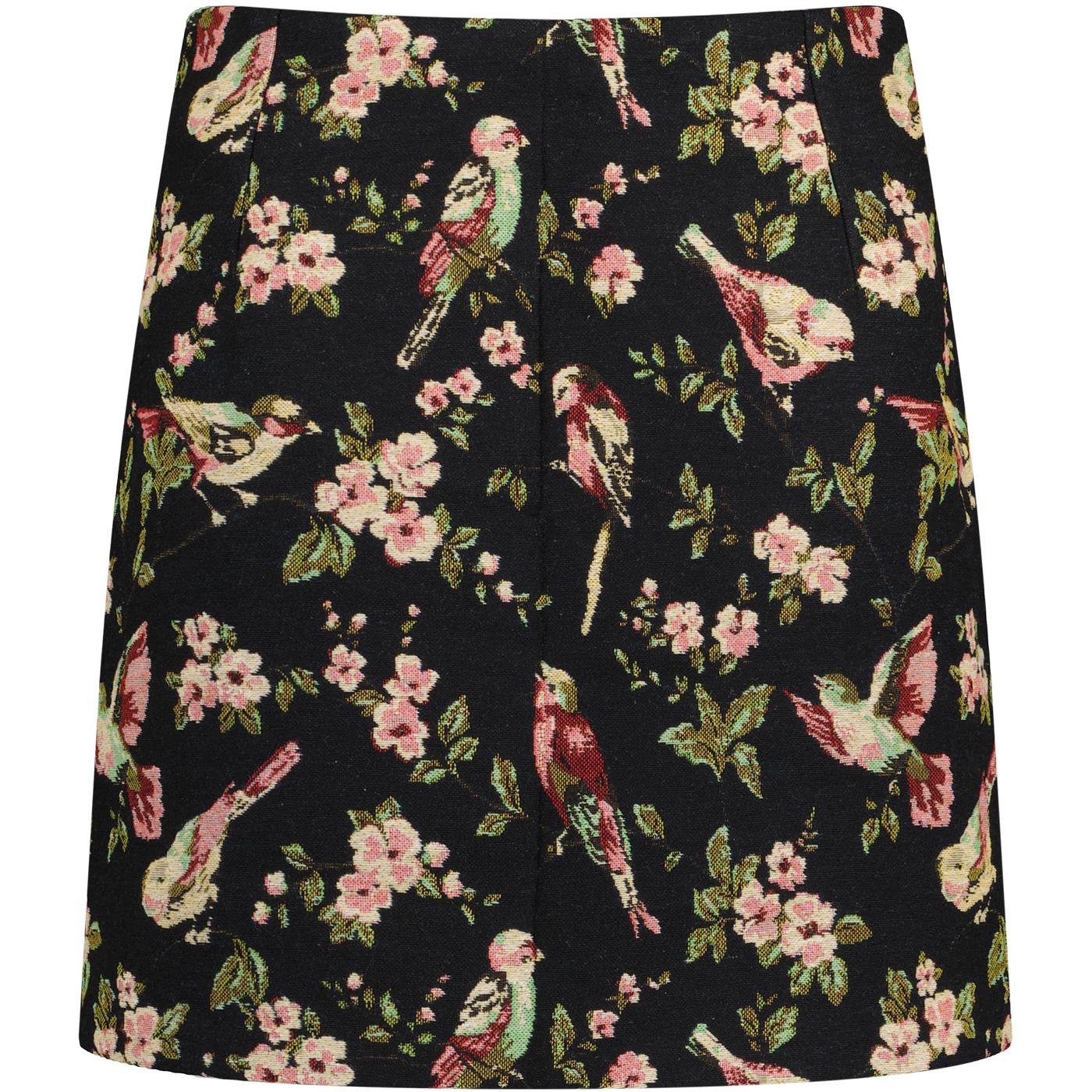 Aubin Louche London Tweet Jacquard Mini Skirt  B