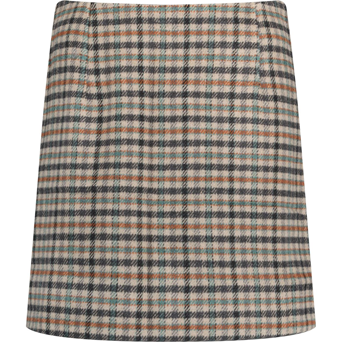 Aubin Louche London Wexford Check Retro Mini Skirt