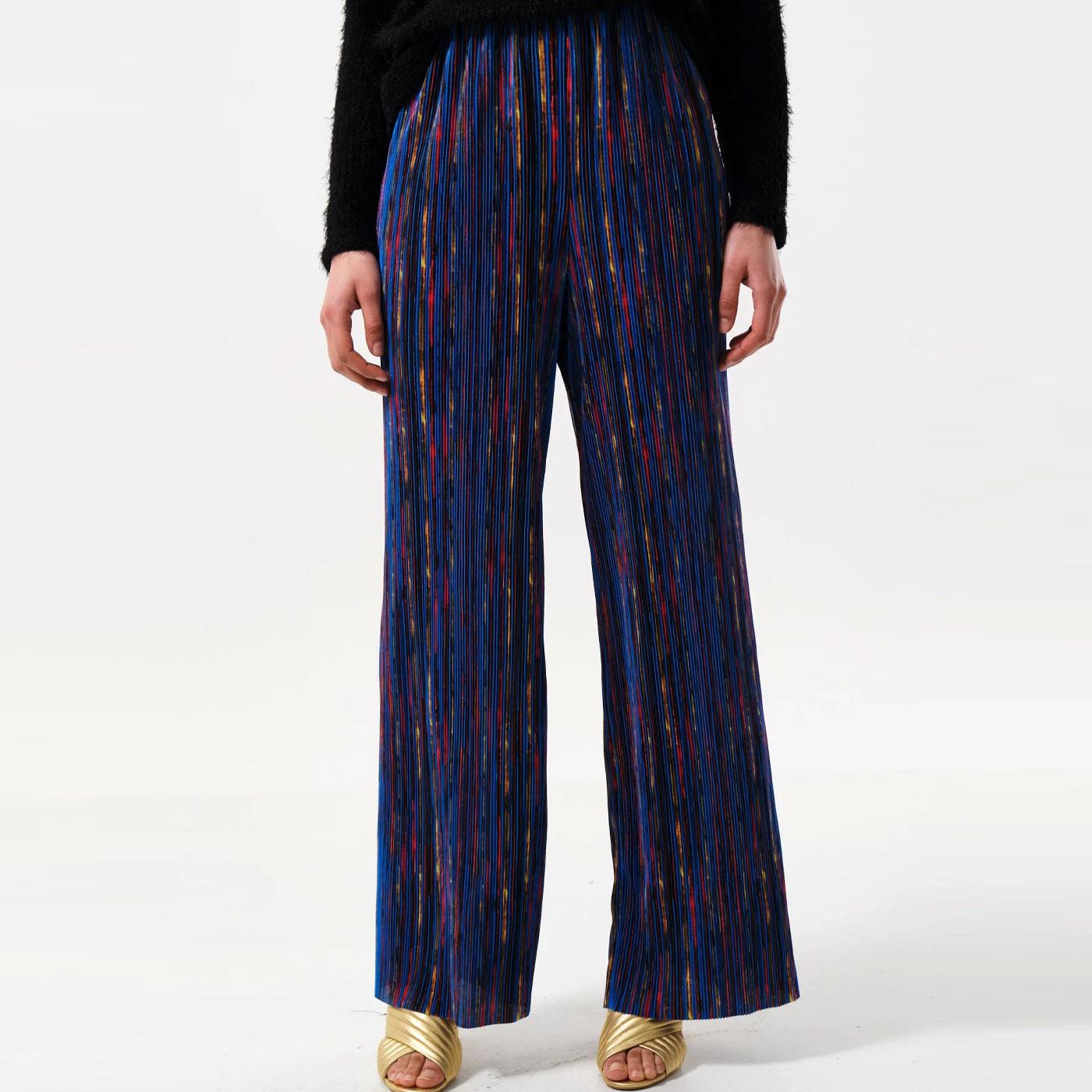 Clothide Louche Abstract Print Pleated Trousers B