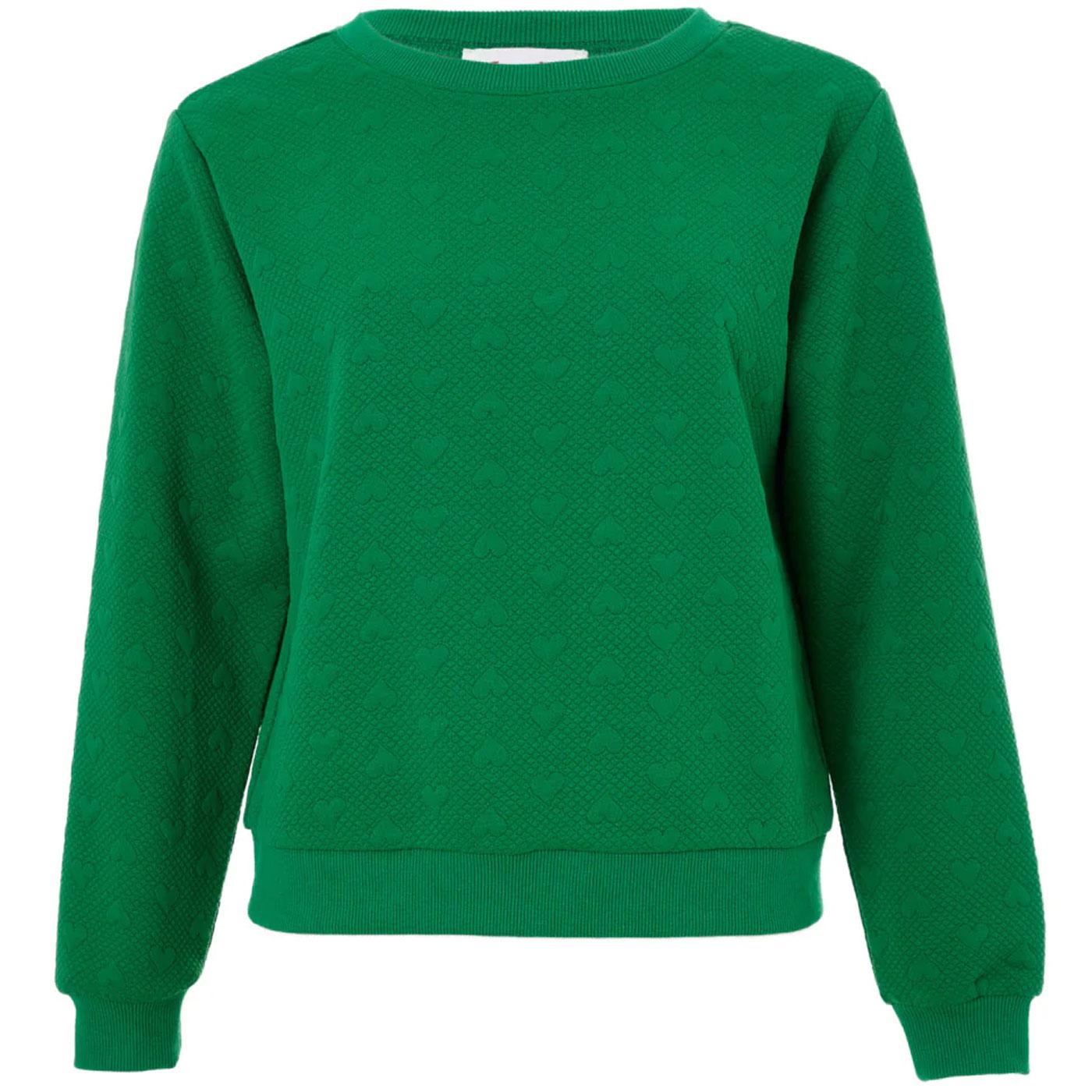 Louche Jan Heartfelt Retro Quilted Sweatshirt (G)