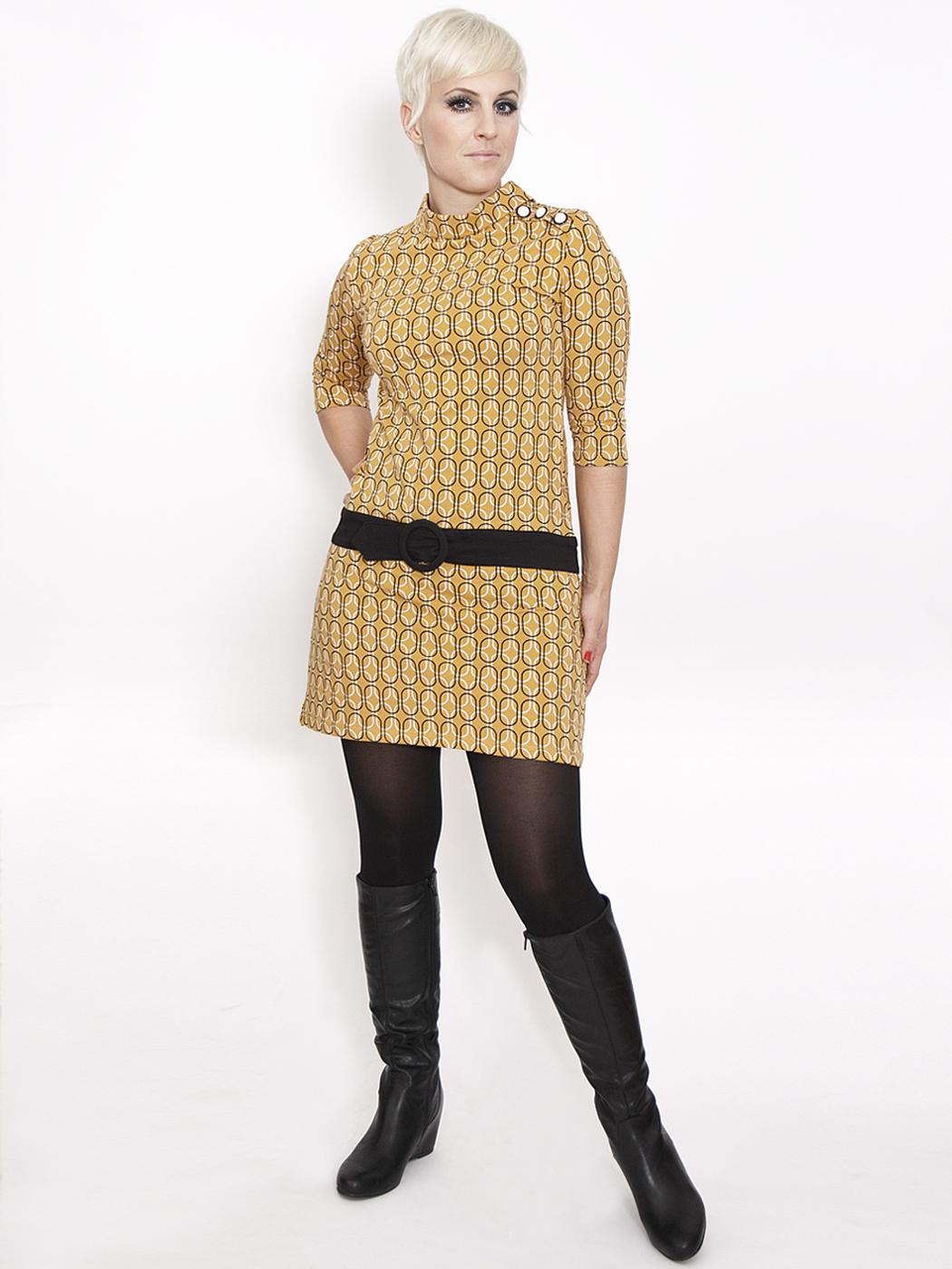 Lucie MADEMOISELLE YEYE Retro 60s Mod Mini Dress