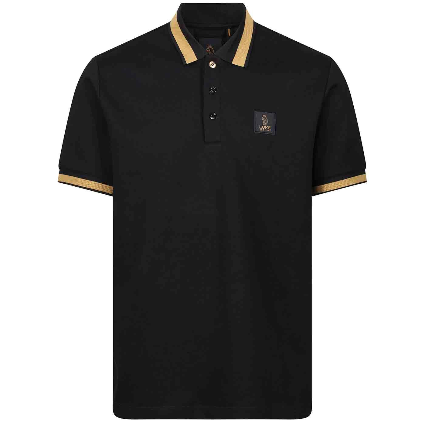 Makati Luke 1977 Honeycomb Textured Polo Shirt B