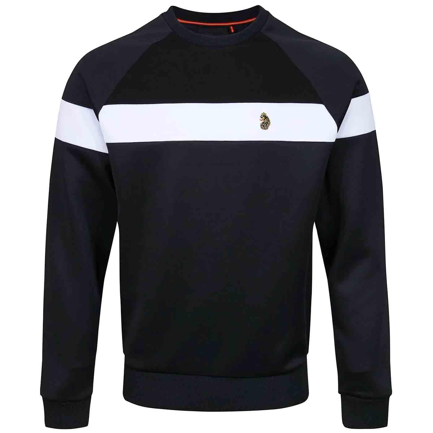 Adam 4 LUKE Colour Block Tricot Sweatshirt Black