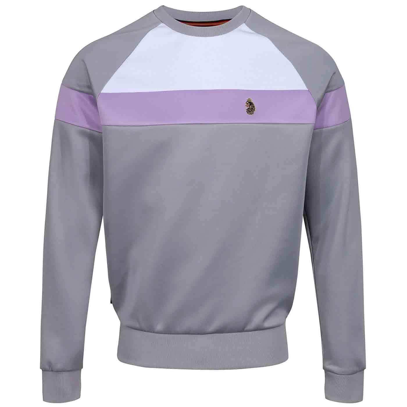 Adam 4 LUKE Colour Block Tricot Sweatshirt Zinc
