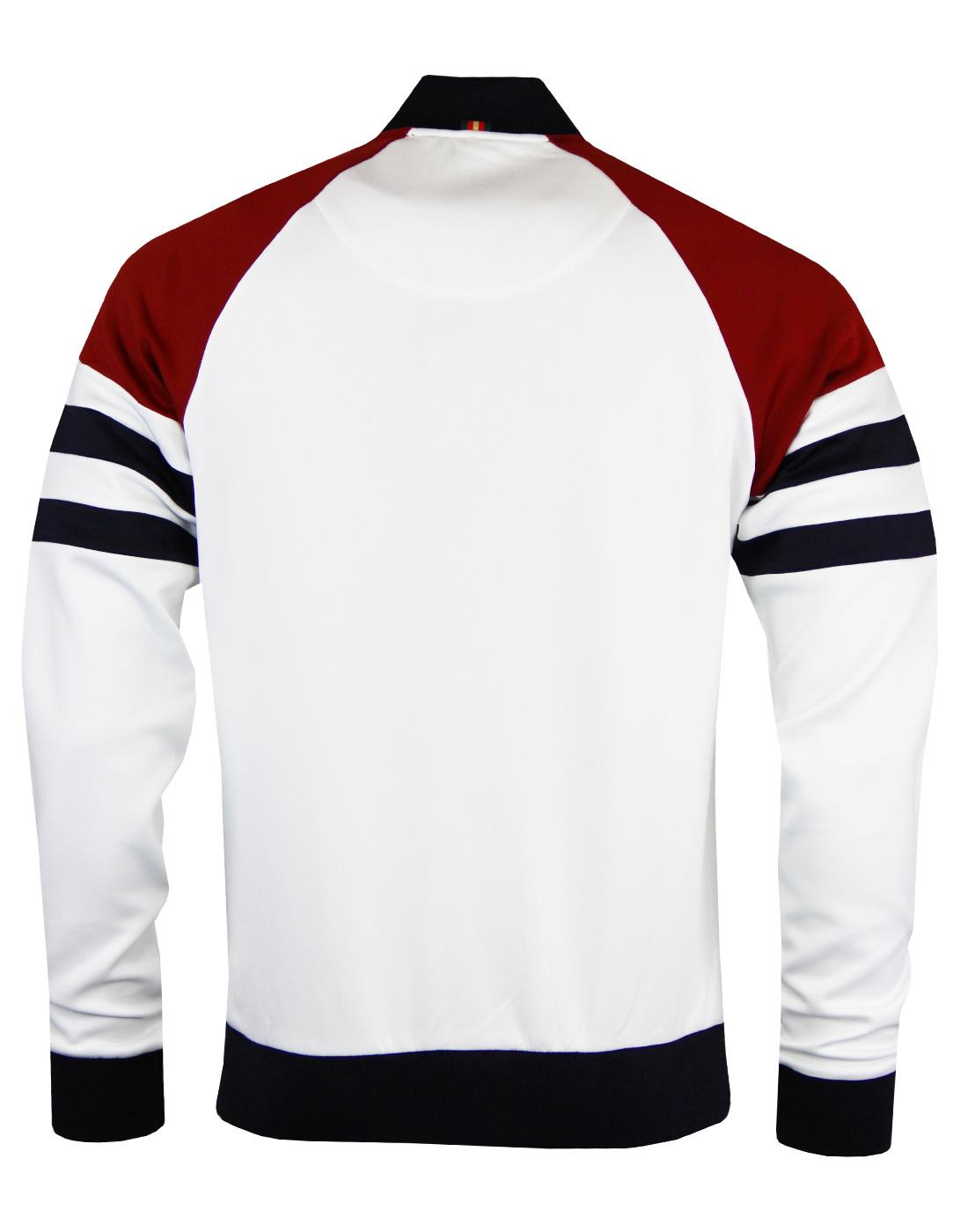 LUKE 1977 Mo Men's Retro Colour Block Bomber Collar Track Jacket