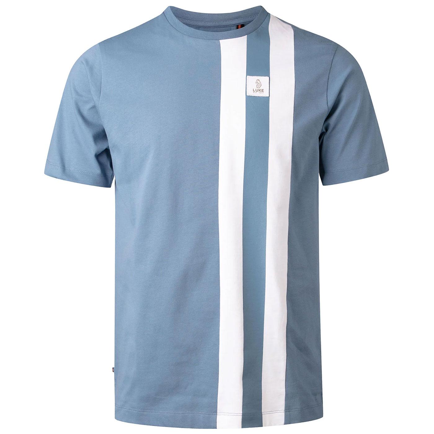 Edale Luke Mod Racing Stripe Panel Crew Neck Tee B