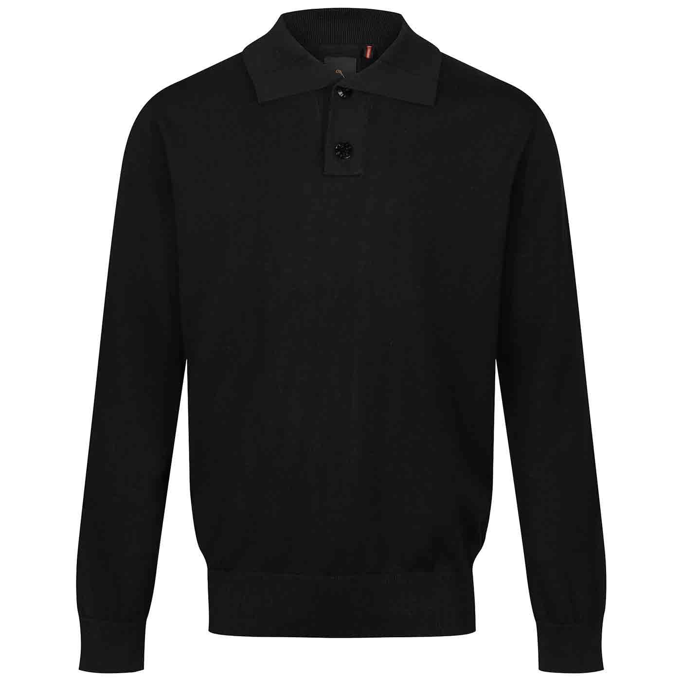 Fairbanks Luke 1977 Knitted L/S Mod Polo Shirt B