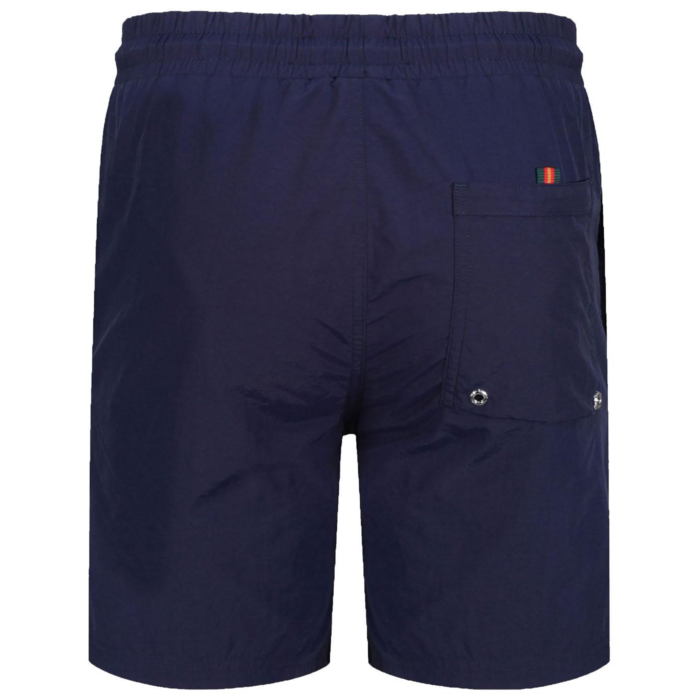 LUKE SPORT 'Great' Mens Retro Swim Shorts in Dark Navy