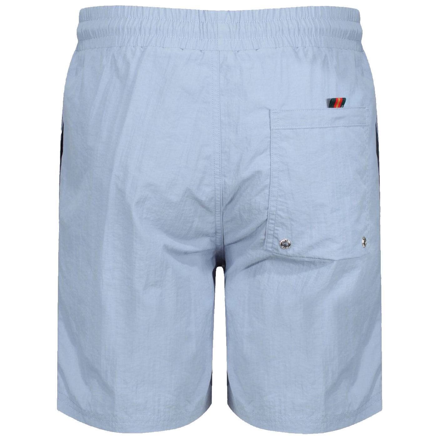 LUKE SPORT 'Great' Mens Retro Swim Shorts in Soft Sky