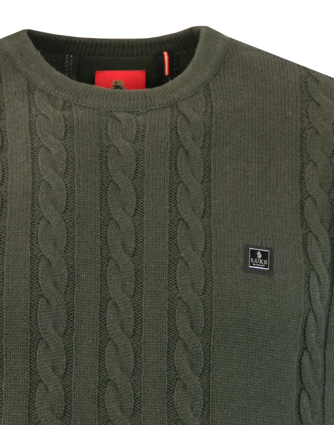 luke 1977 cable knit jumper