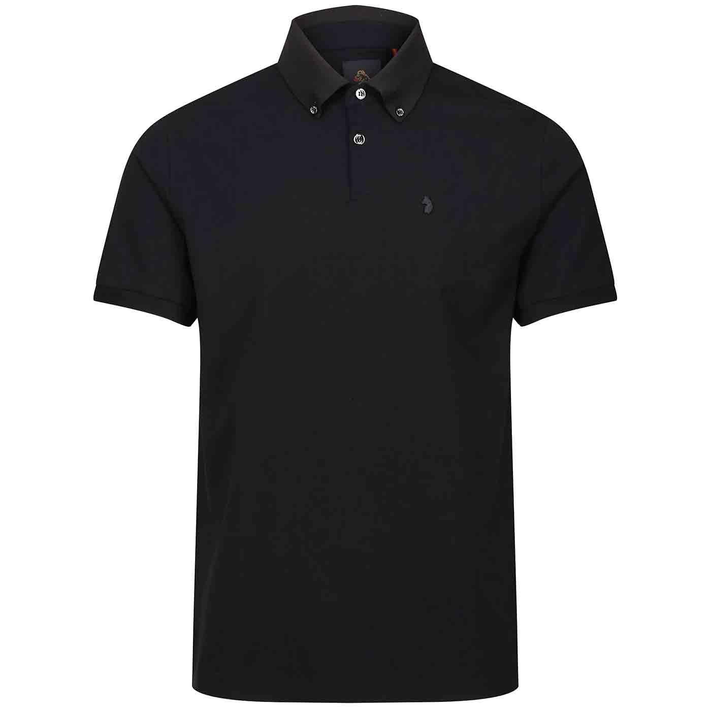 Macau Luke 1977 Premium Modal Black Polo Shirt 