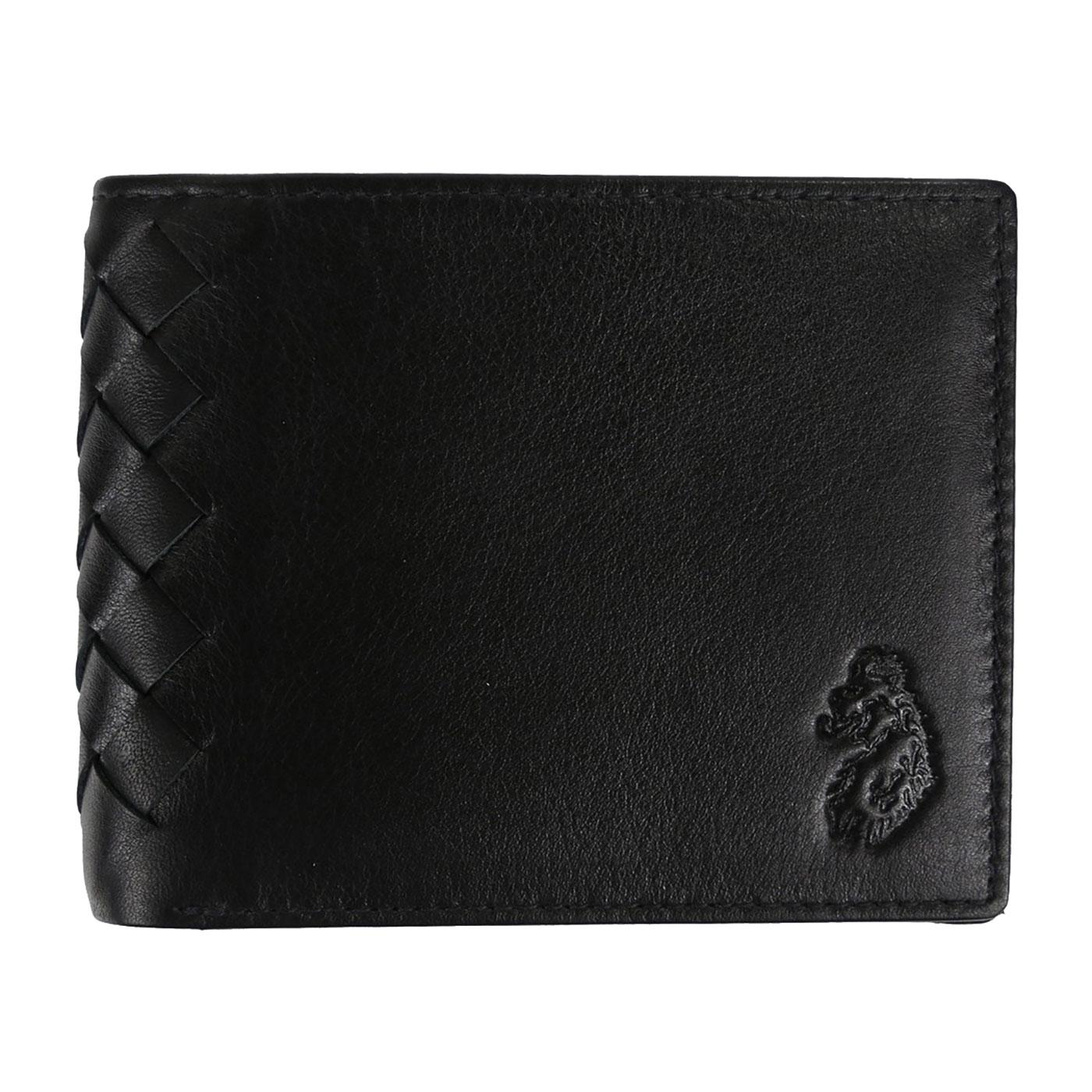 Spur LUKE Basket Weave Leather Bi-Fold Wallet 