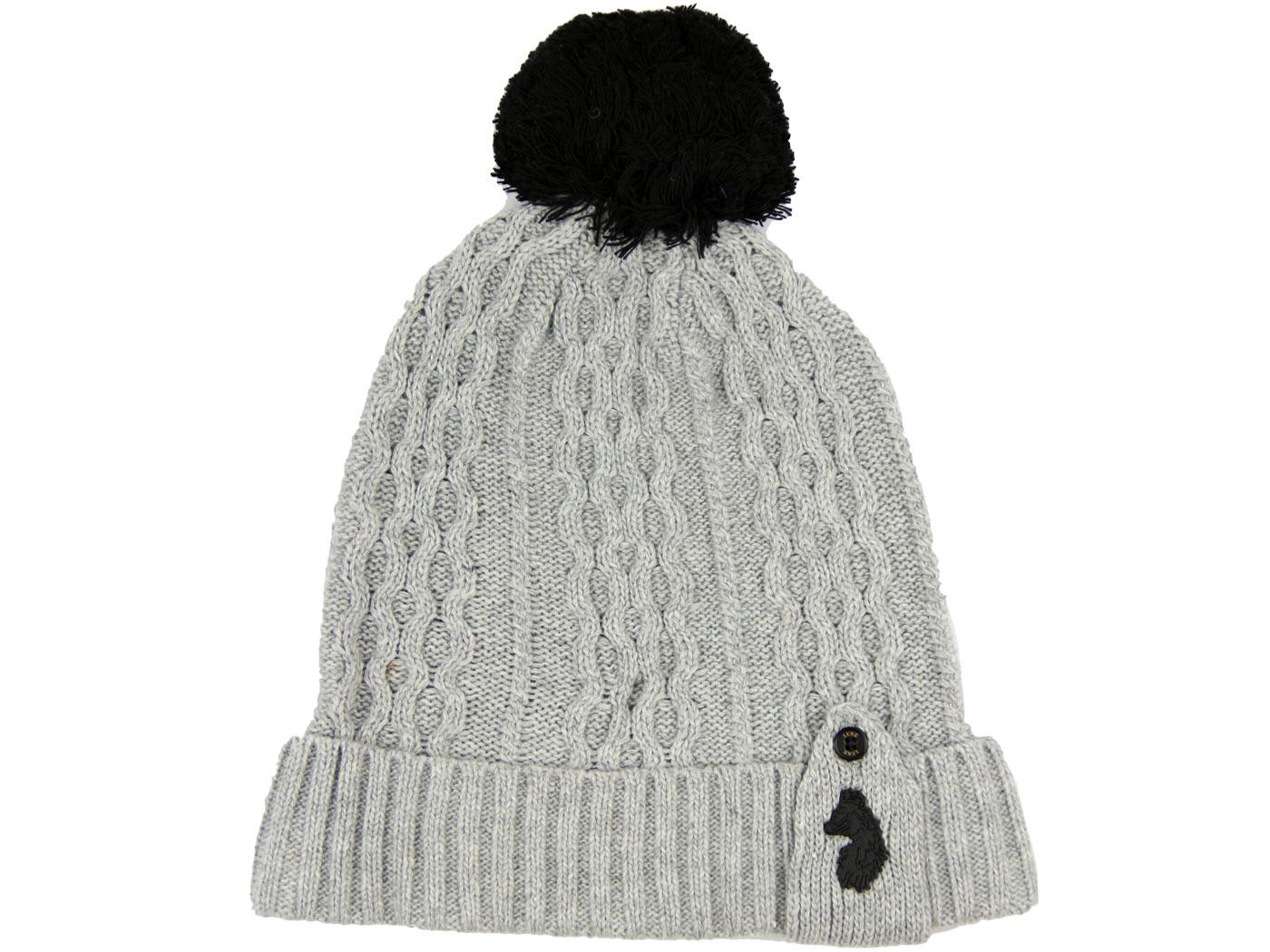 The Birdy Dance LUKE 1977 Cable Knit Bobble Hat MG