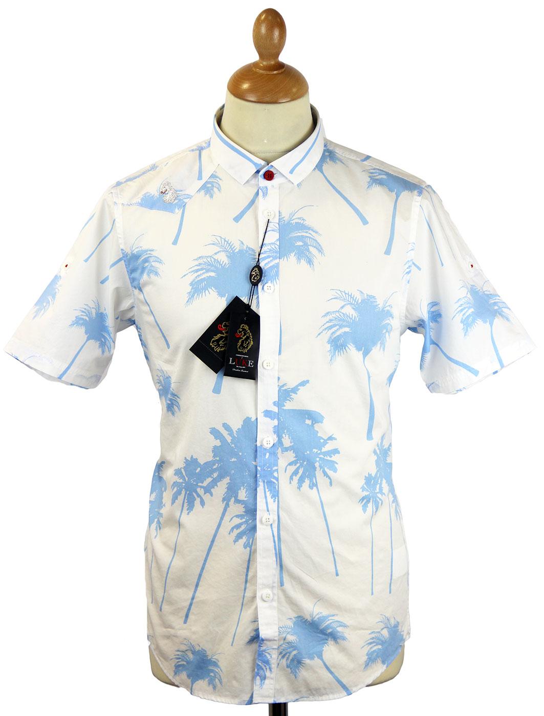 Selleck LUKE 1977 Retro Hawaiian Palm Tree Shirt