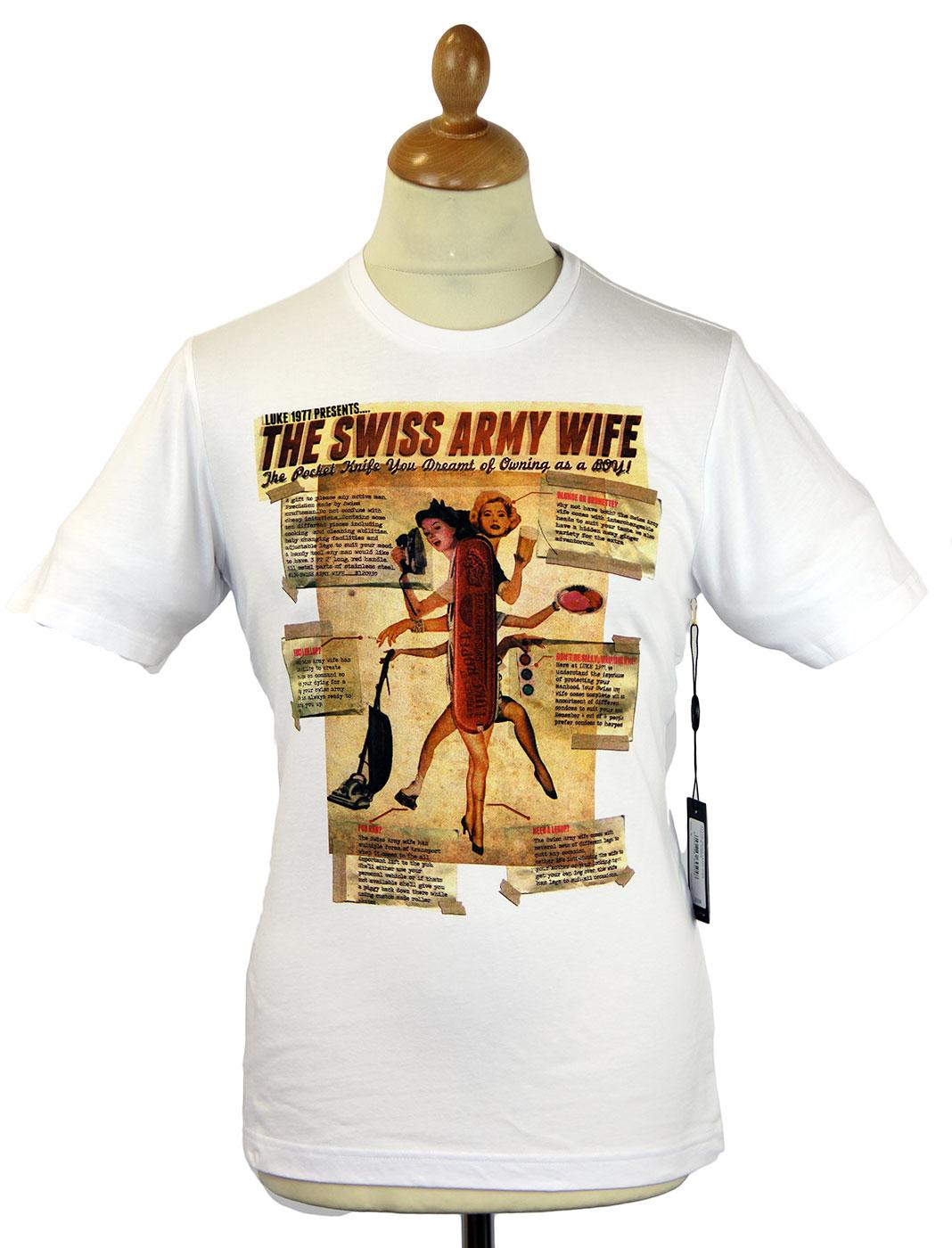 Swiss Army Wife LUKE 1977 Vintage Graphic T-Shirt