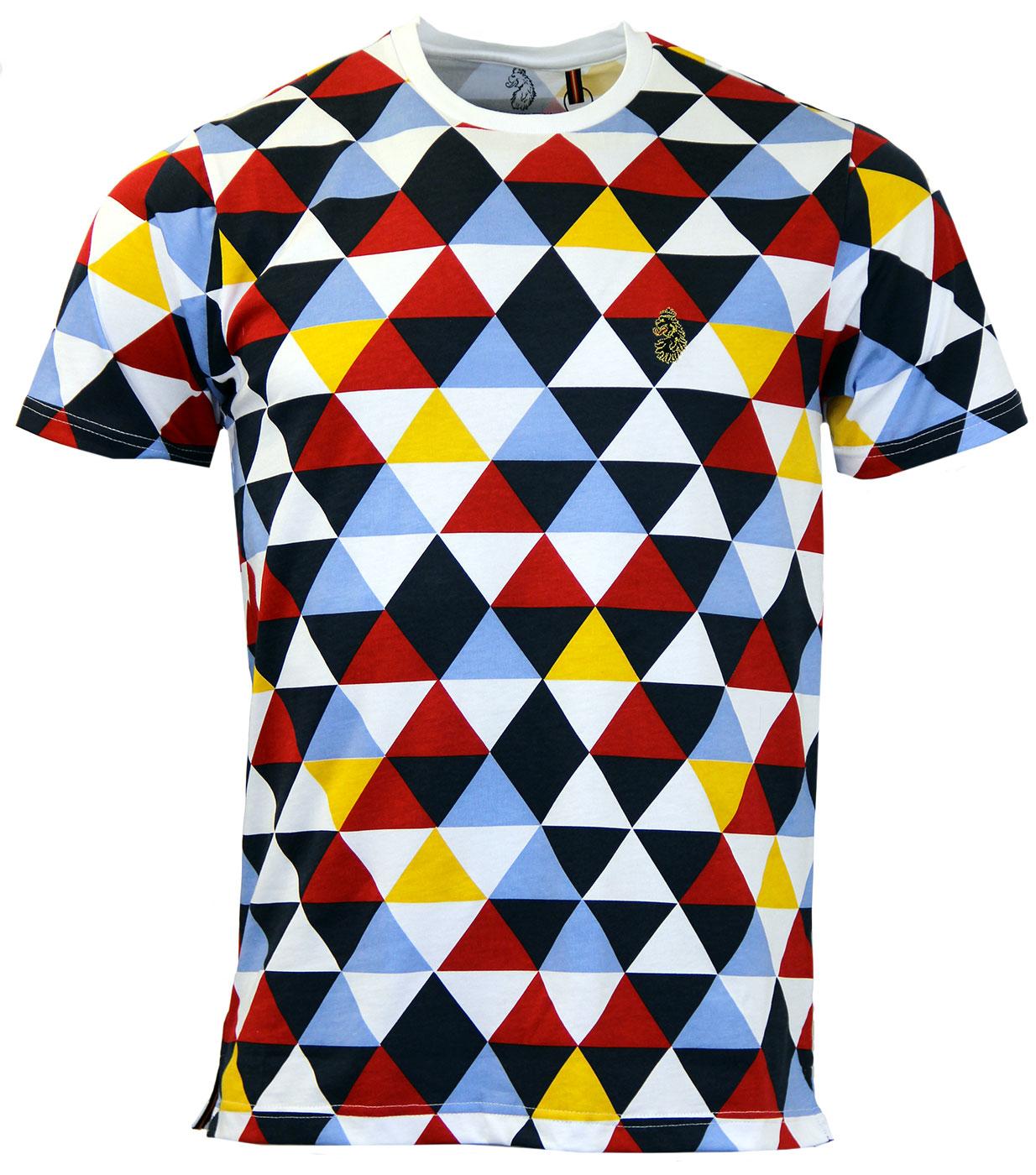 LUKE 1977 Geotriangle Retro Colour Block Triangle T-Shirt
