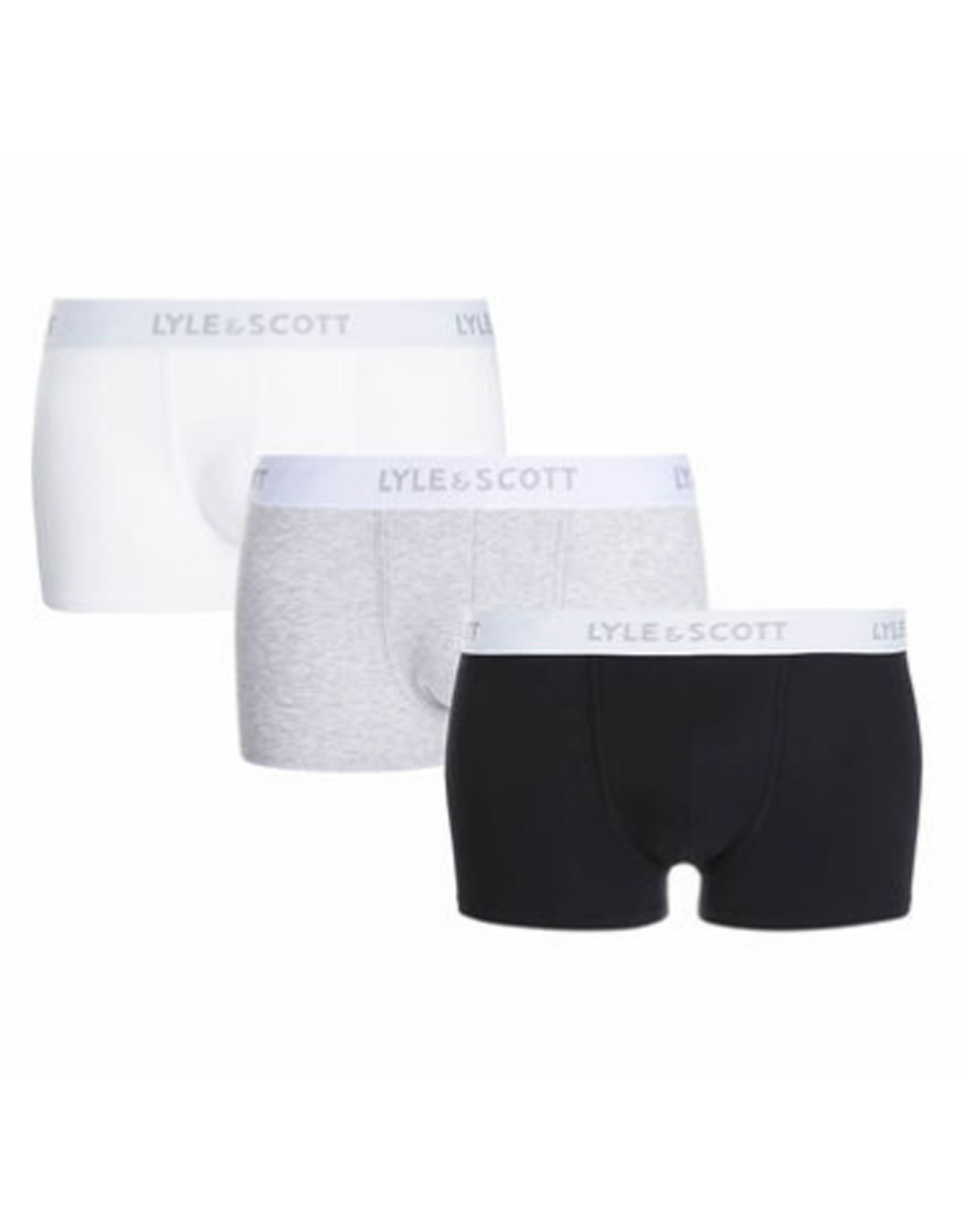 3 Pack LYLE & SCOTT Boxer shorts Black/grey/white