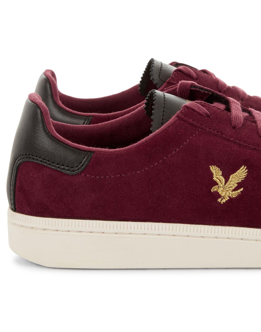 claret and amber trainers