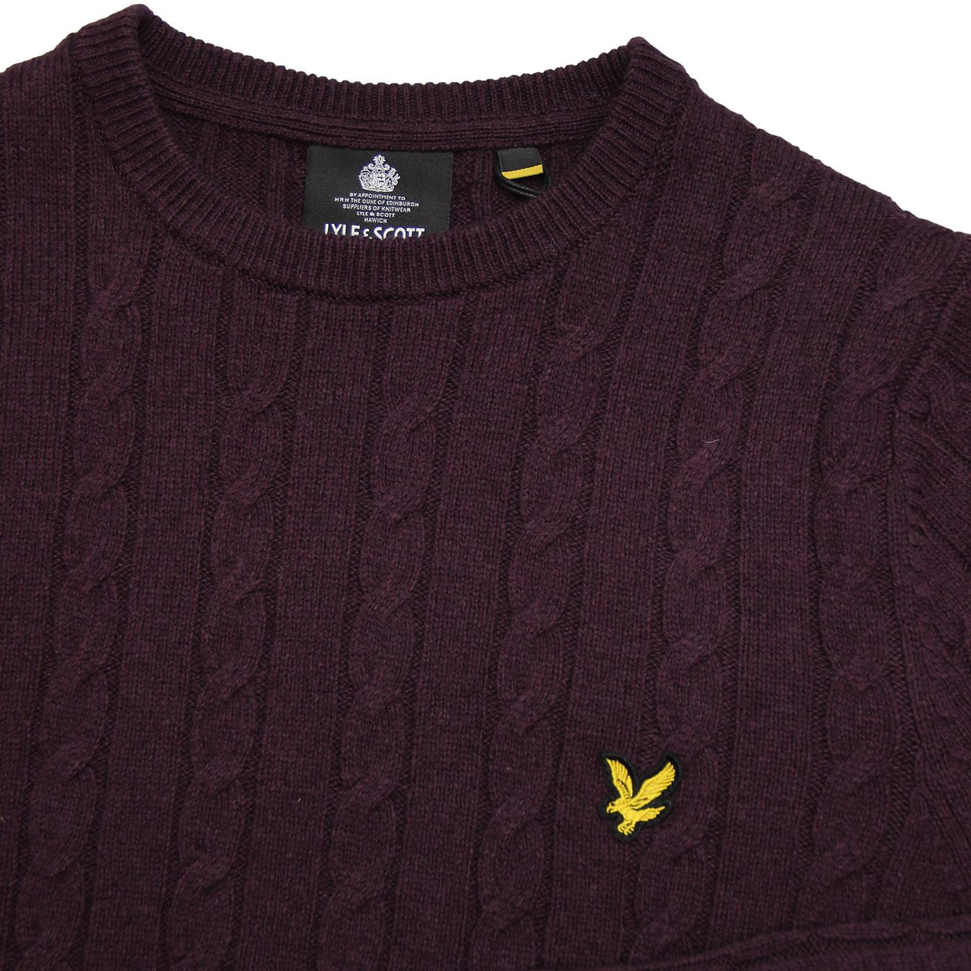 GORGIOUS LYLE AND SCOTT LONG SLEEVE CABLE KNIT JUMPER FOR MEN 