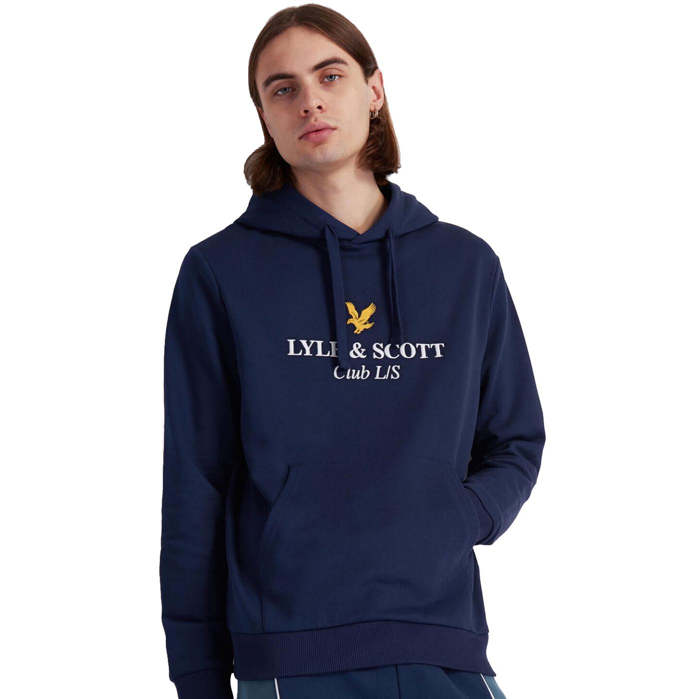 lyle and scott navy hoodie