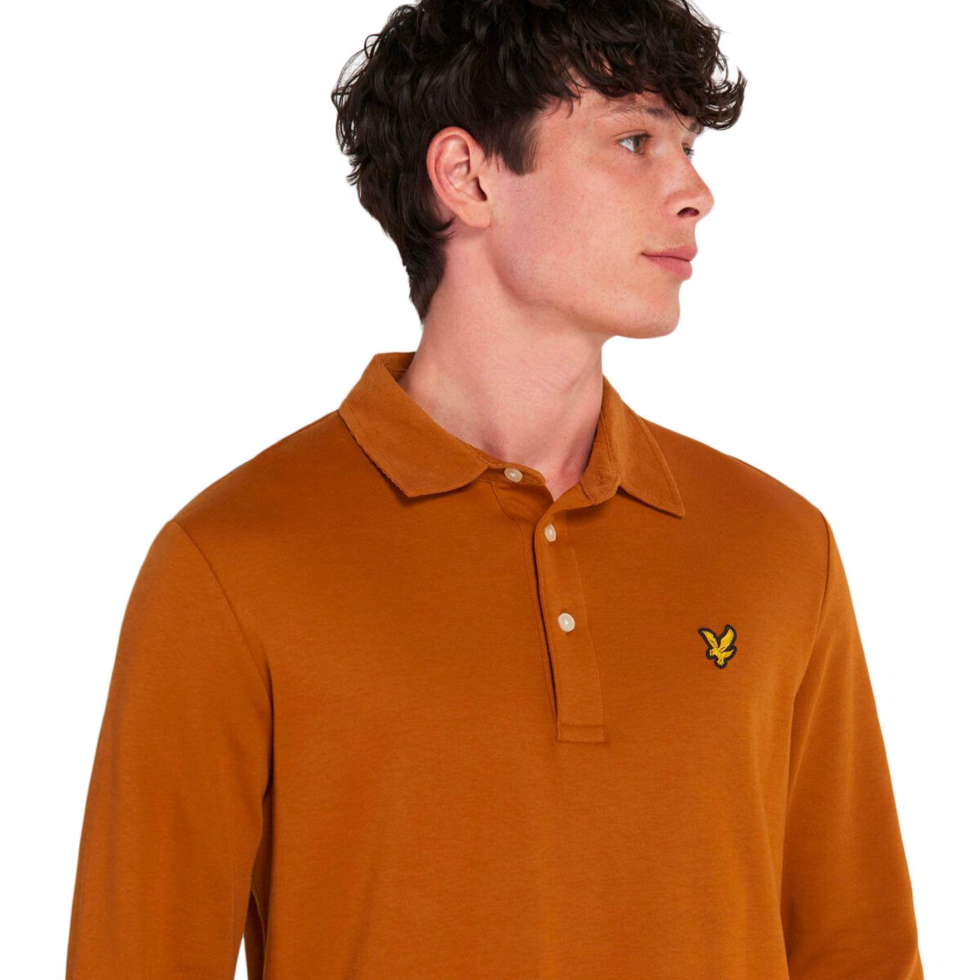 lyle and scott orange polo