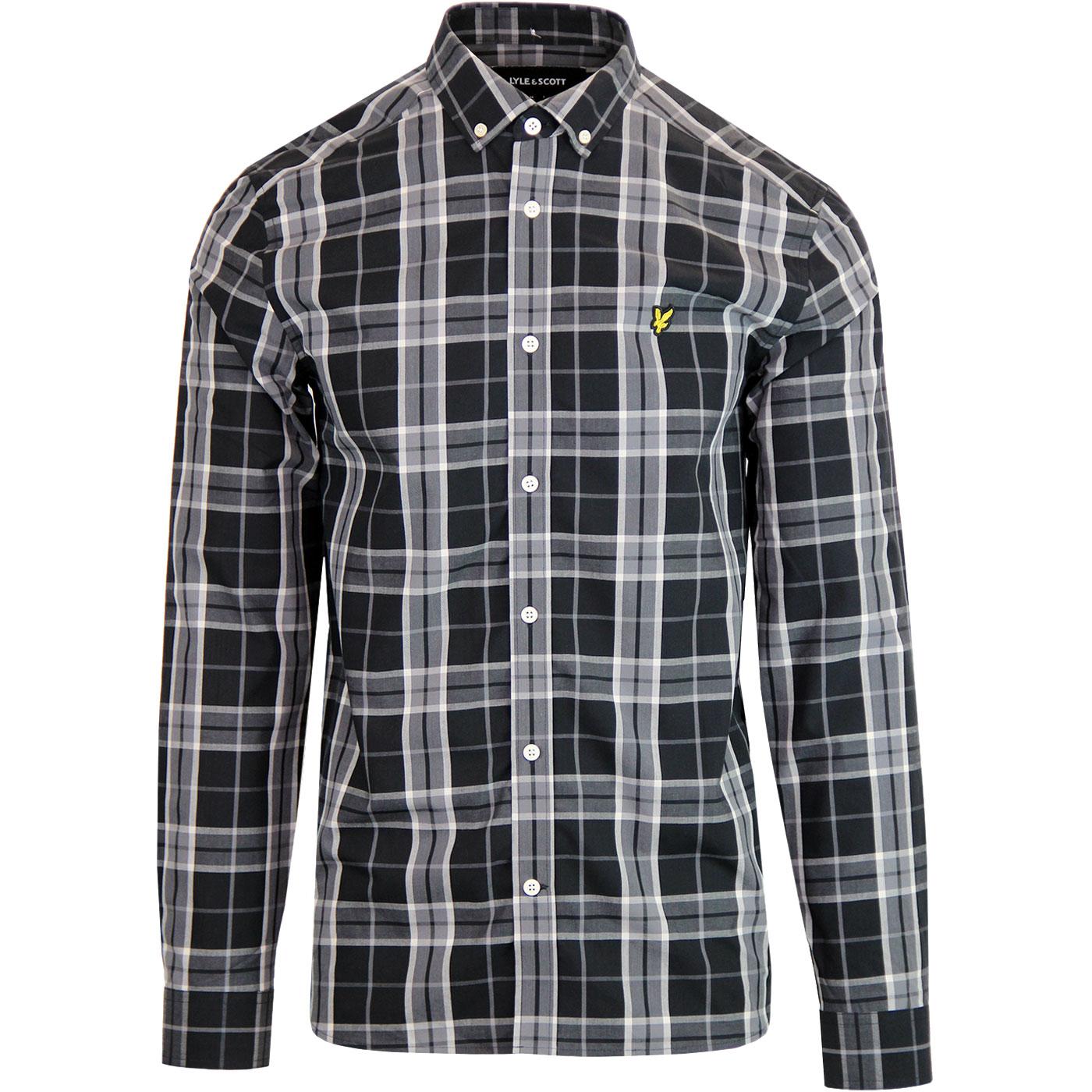 LYLE & SCOTT Retro Poplin Check Button Down Shirt