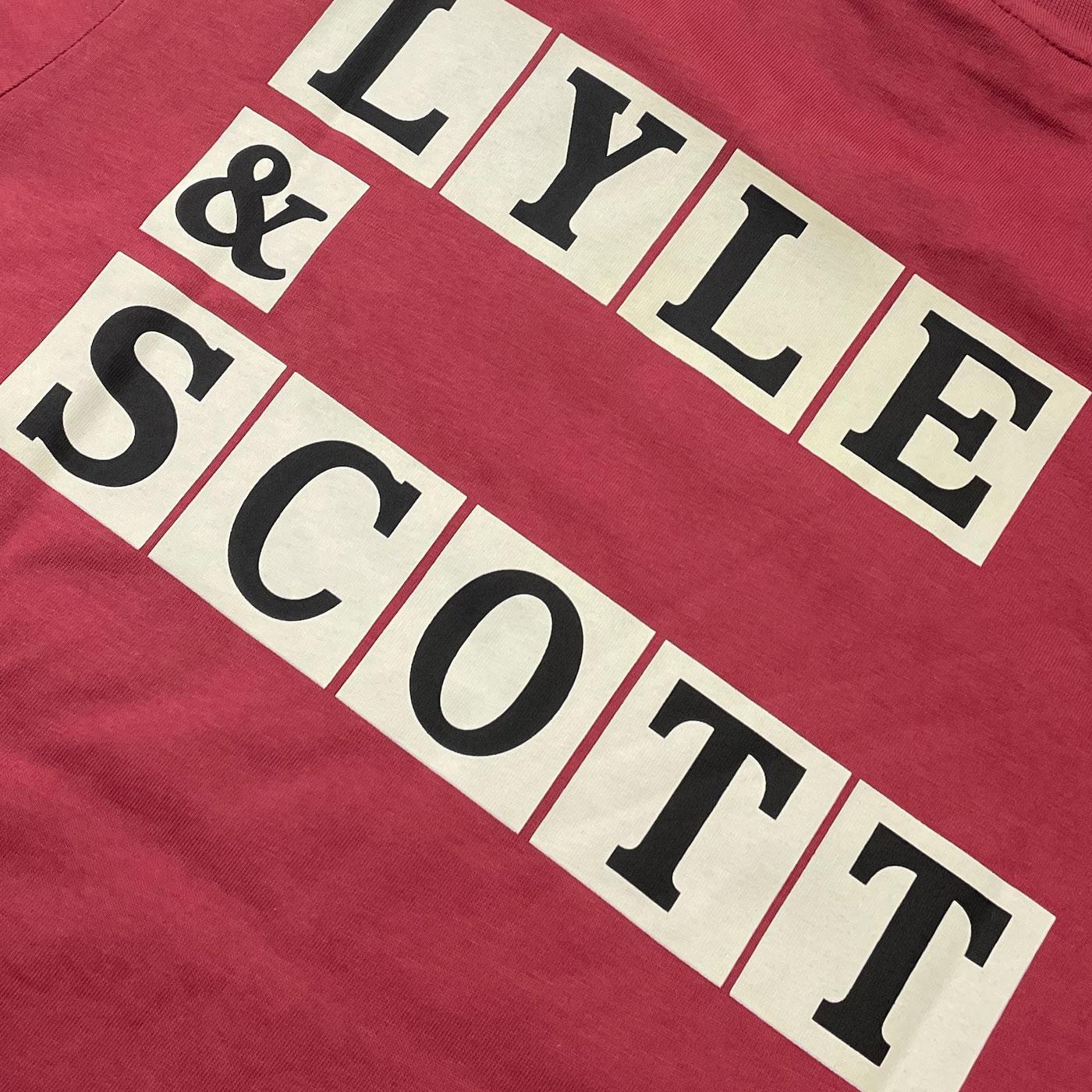 Lyle & Scott Heritage Crew Neck Jersey T-shirt in Postcard Pink