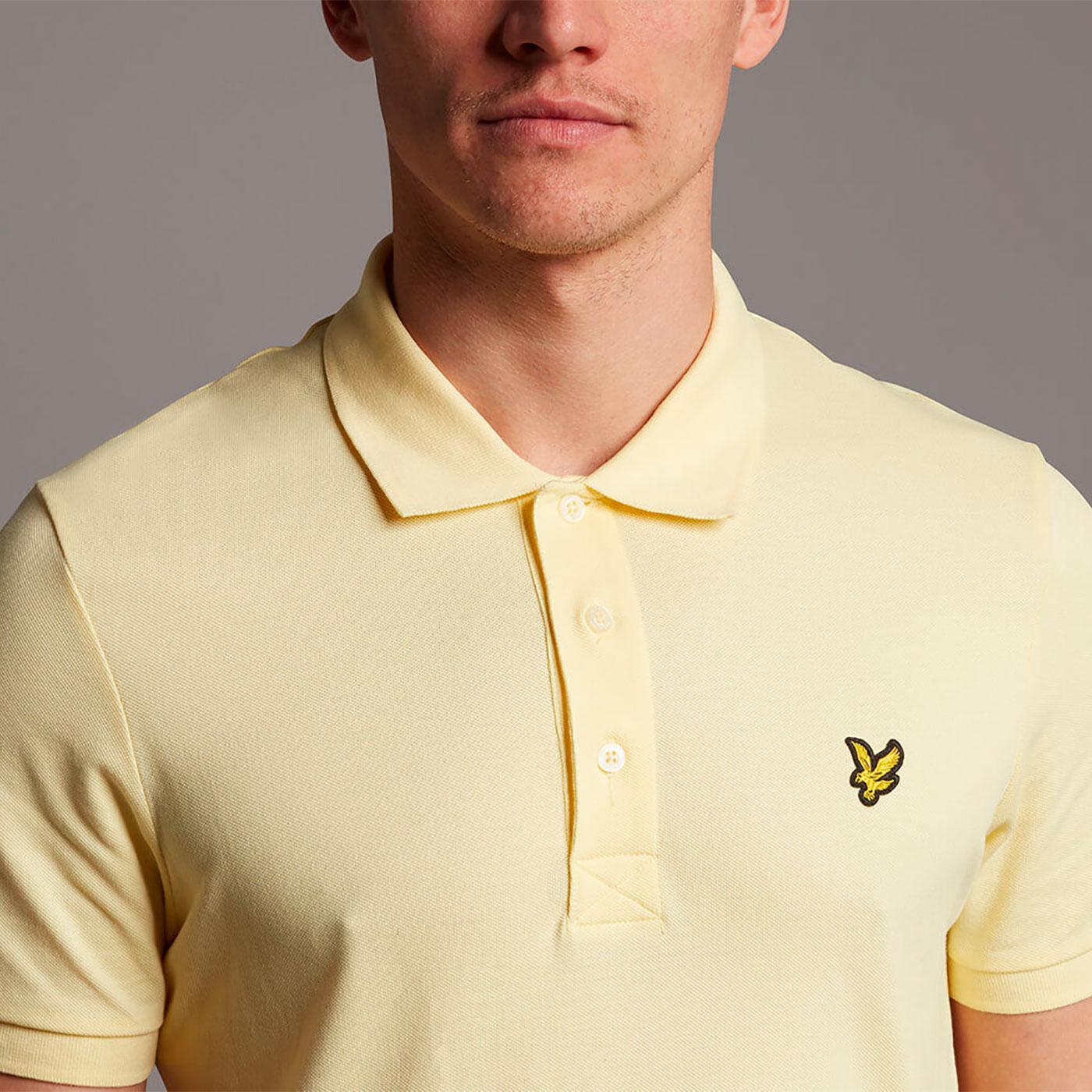 LYLE & SCOTT Mod Classic Pique Polo Shirt in Lemon