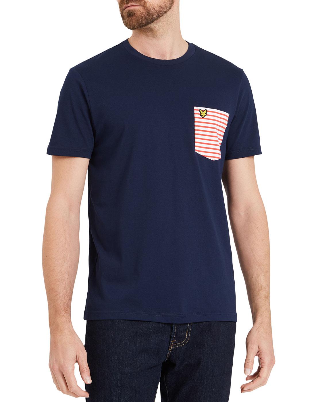 LYLE & SCOTT Retro Breton Stripe Pocket T-Shirt N