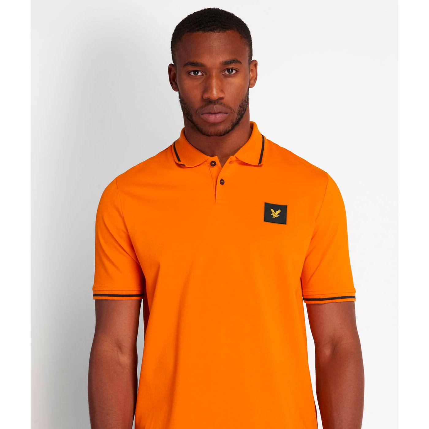 Lyle and scott orange polo best sale