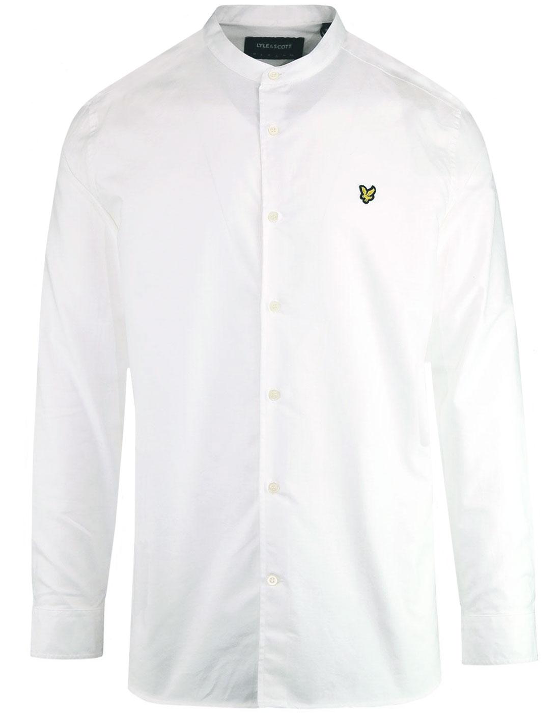 LYLE & SCOTT 60s Mod Grandad Collar Oxford Shirt W