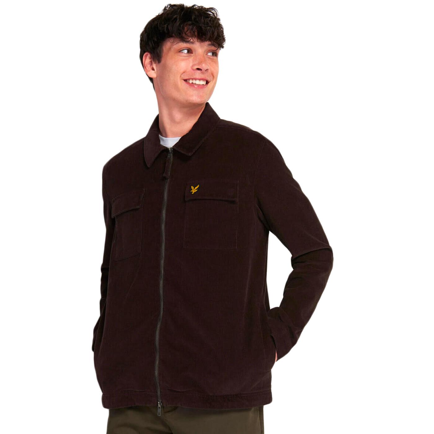 LYLE & SCOTT Retro Zip Through Cord Overshirt C