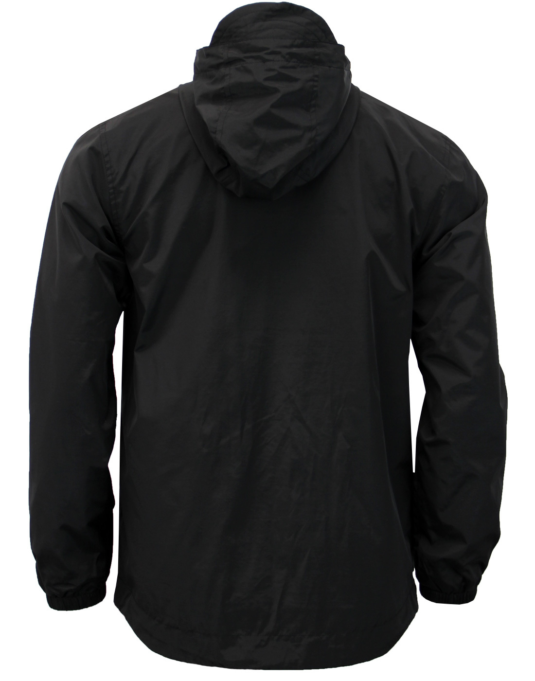 LYLE & SCOTT Retro Zip Through Hooded Jacket in True Black