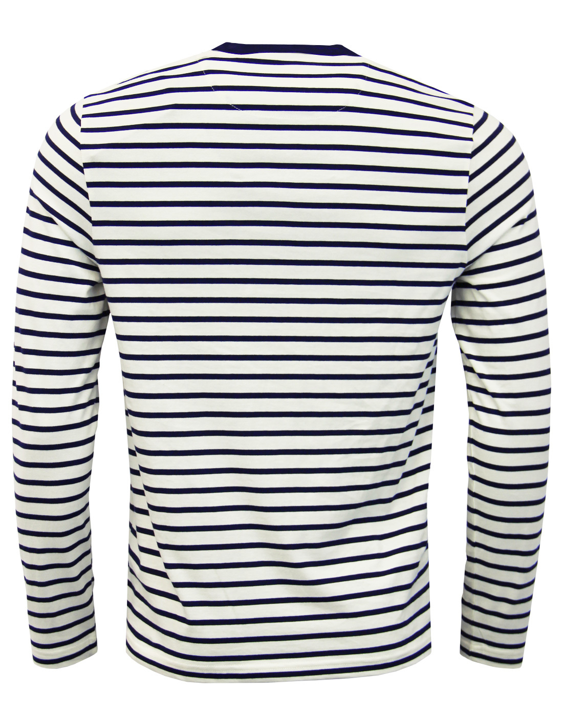 LYLE & SCOTT Men's Retro Mod Long Sleeve Breton Stripe T-Shirt