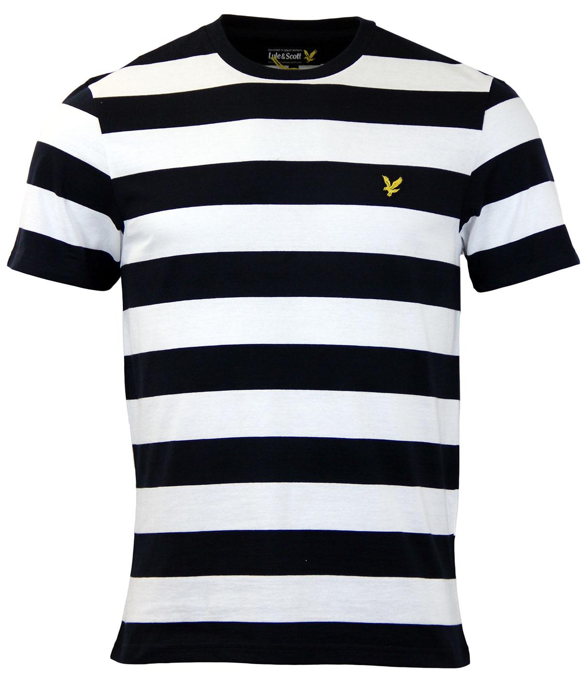 LYLE & SCOTT Retro Block Stripe Yarn Dye T-Shirt N