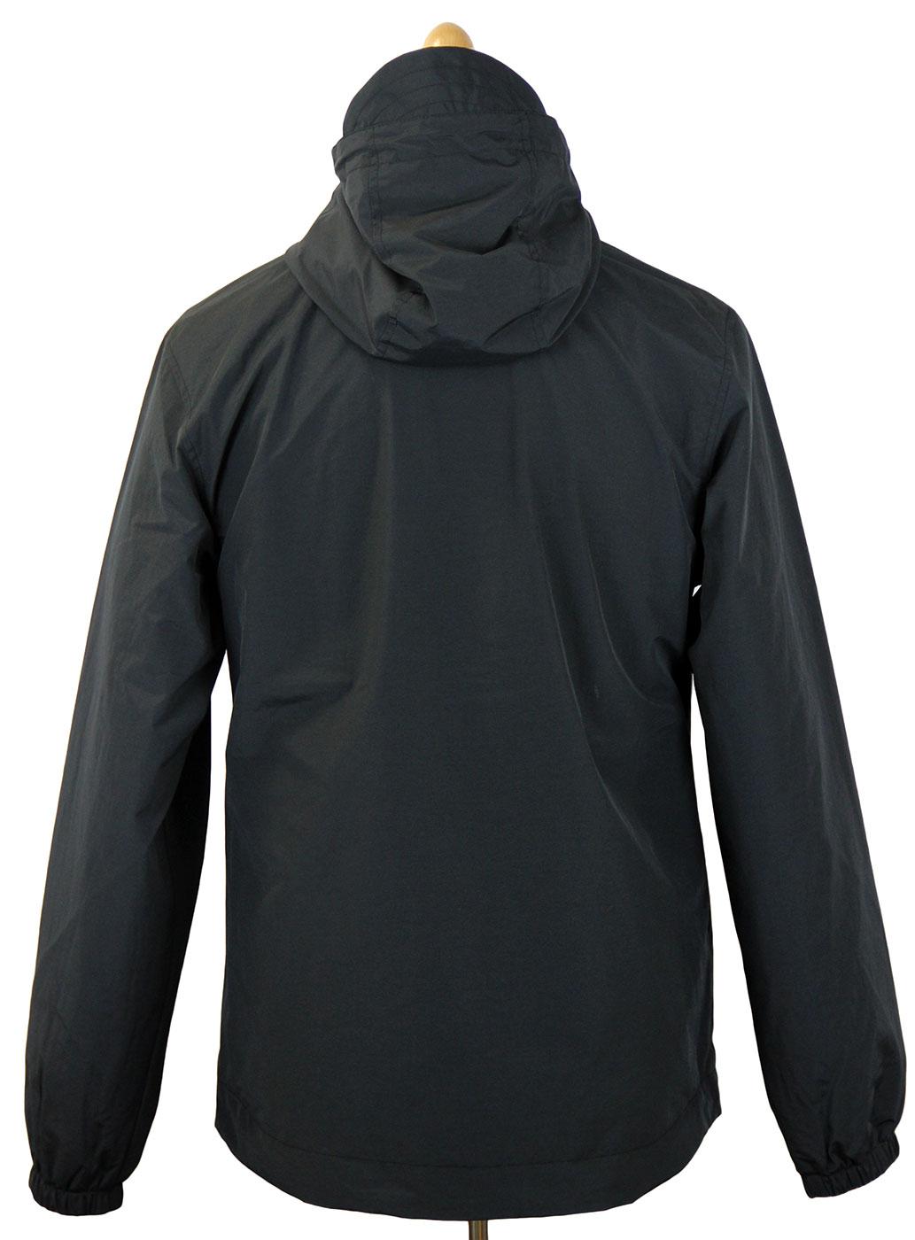 LYLE & SCOTT Retro L/S Zip Through Hooded Jacket in True Black
