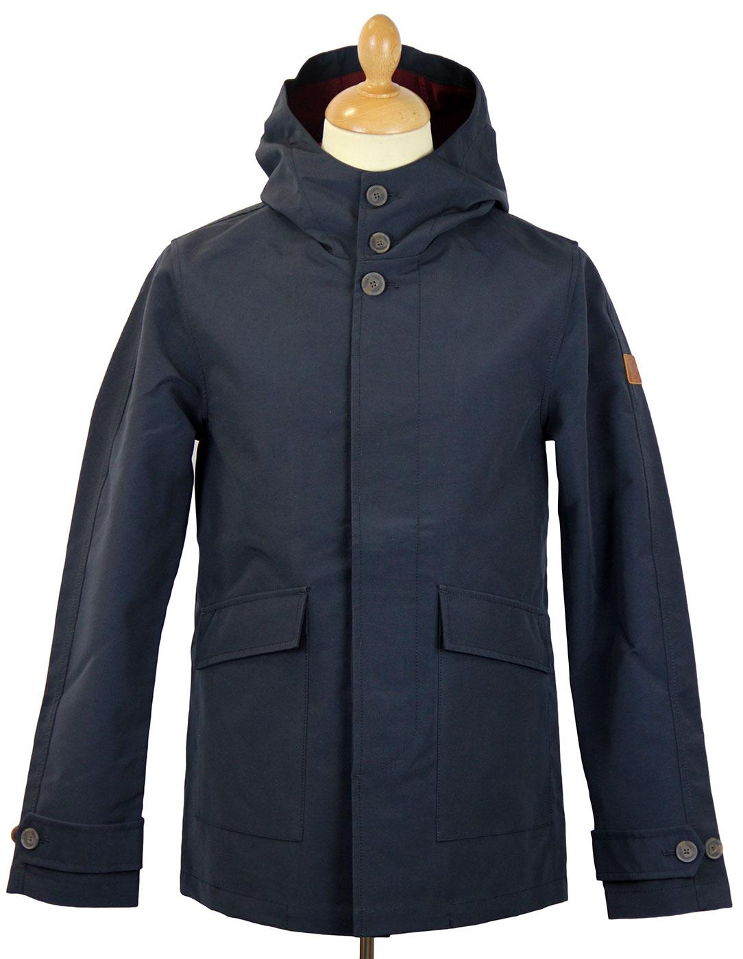 LYLE & SCOTT Mod Twill Hooded Parka Jacket (Navy)
